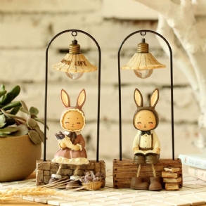 Kreatív Jenny Rabbit Játék Éjszakai Fény Dekoratív Asztali Lámpa Születésnapi Ajándékok Gyerekeknek Kislányoknak Fiúknak