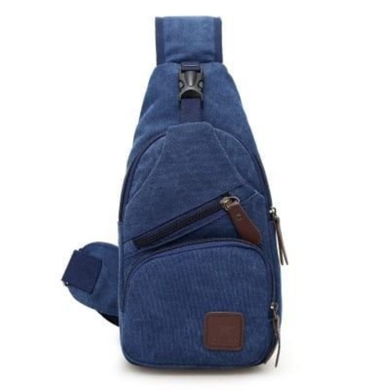 Férfi Vászon Melltáska Válltáska Crossbody Táska