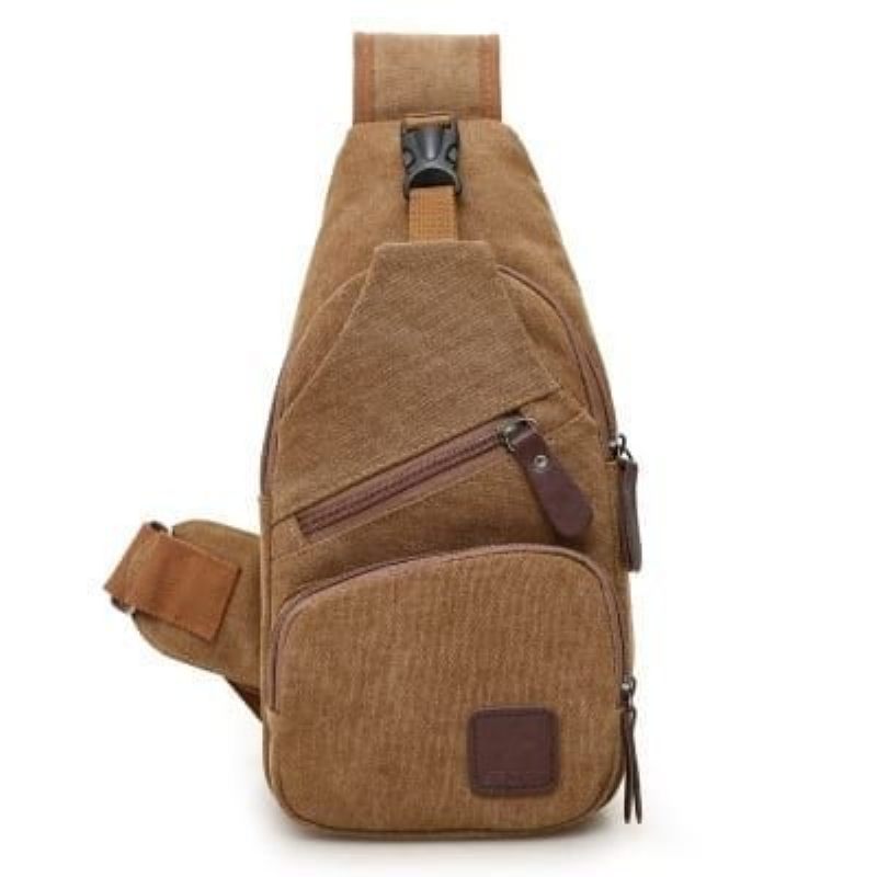 Férfi Vászon Melltáska Válltáska Crossbody Táska