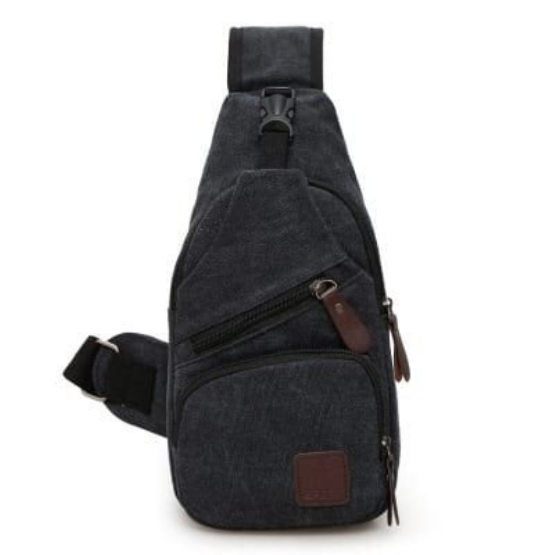 Férfi Vászon Melltáska Válltáska Crossbody Táska