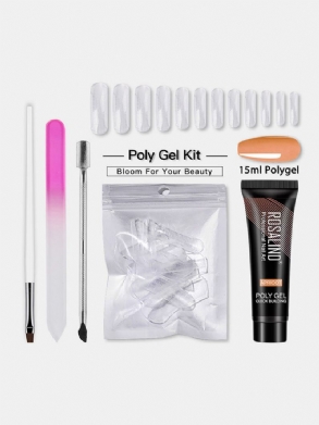 5 Db Poly Nail Gel Kit Professzionális Art Design Dekorációk Hosszabbító Körömlakk Készlet