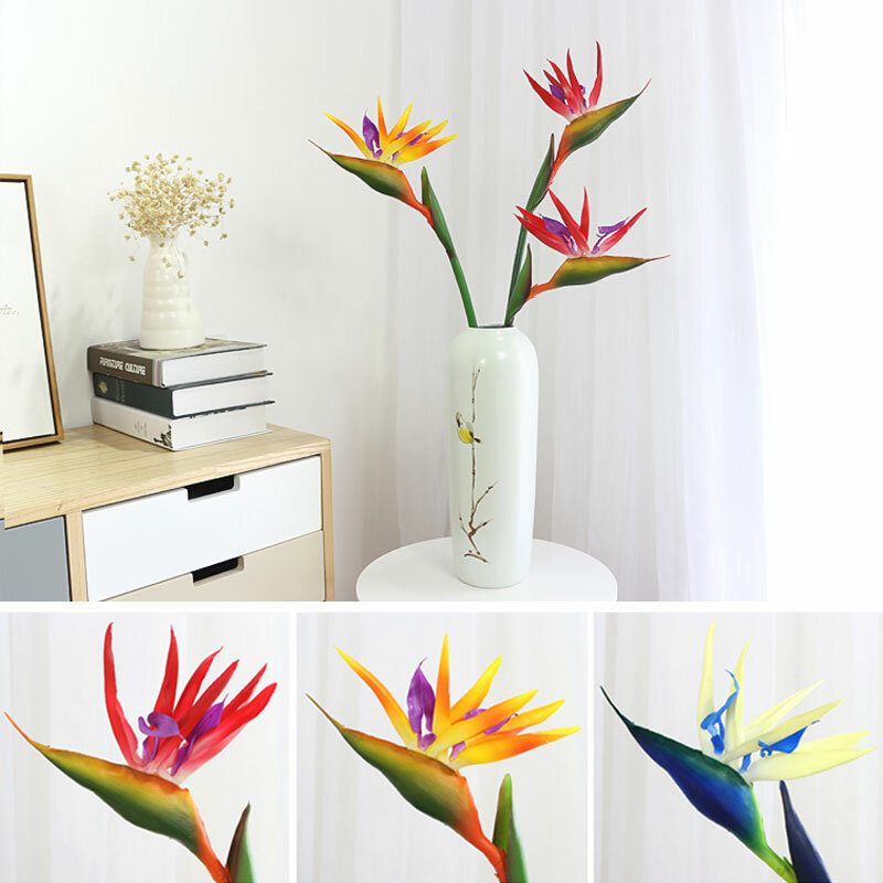 70/90 cm Szilikon Paradicsommadár Művirág Családi Buli Virág Lakberendezés Nappali