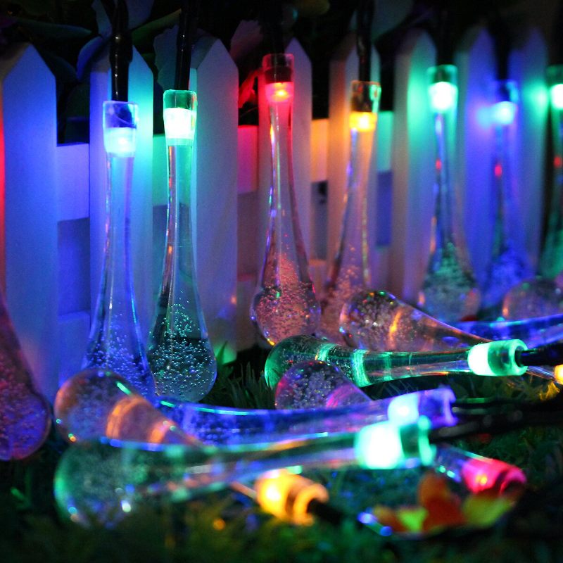7m 50led Elemes Buborékgolyó Tündérfüzér Fények Kerti Parti Karácsonyi Esküvői Lakberendezés