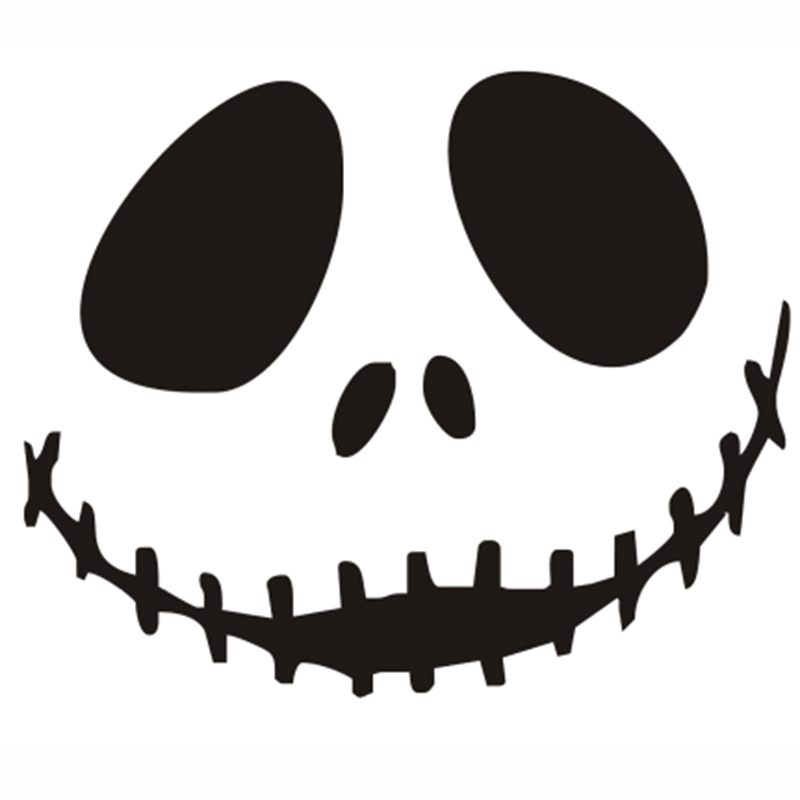 Halloween Aranyos Mosolygó Koponya Művészet Falmatrica Ünnepi Hangulat Dekoráció Vízálló Öntapadó