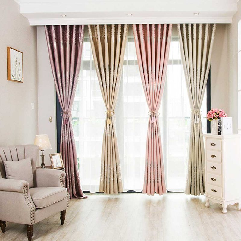 Kétoldalas Jacquard Kationfüggöny Sötétítő Függöny Nappali Hálószobához Kiváló Minőségű Szövetfüggöny