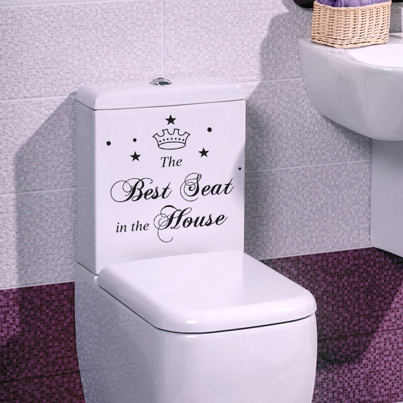 Miico Dekoratív Matrica Fali Matricák Dekor Barkács Wc Dekorációs