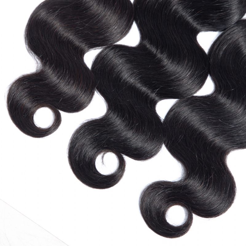 Indian Hair Bodywave Hajcsomagok 100%-ban Természetes Emberi Haj Kötegek Dupla Vetülék Vastag Remy Haj