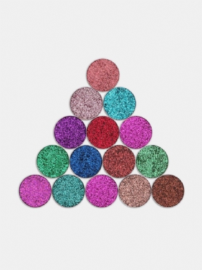 Tz Pressed Glitters Single Eyeshodow Diamond Rainbow Eyes Make Up Cosmetics