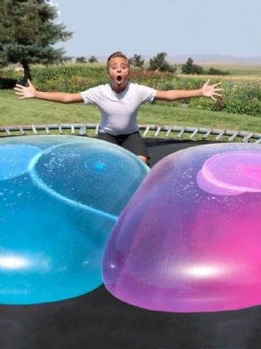 Buborékgolyós Léggömb Vicces Játéklabdák Gyereknek Átlátszó Pattogós Kerek Léggömbök Díszítéshez Szabadtéri Tevékenységekhez