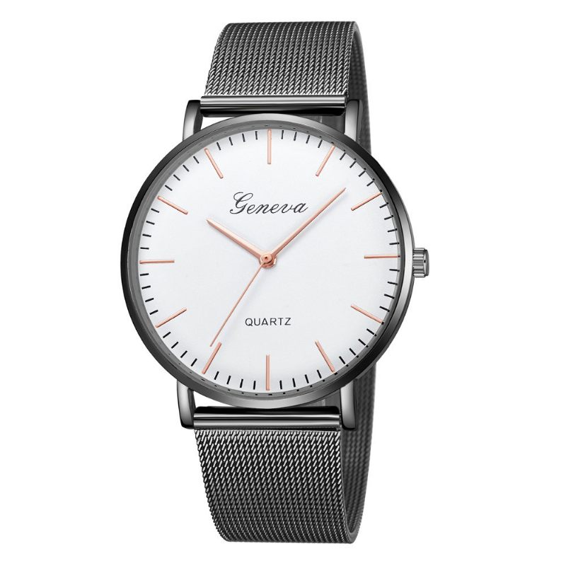 Népszerű Hálós Szíjas Geneva Óra Classic Fashion Alkalmi Páróra