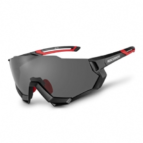 Rockbros Kényelmes Széles Látószögű Uv-védelem Polaroid Kerékpáros Lovaglószemüveg Napszemüveg Rövidlátó Szemüvegkerettel