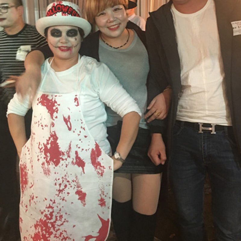 Halloween Blood Kötények Felnőtt Véres Mészáros Szerepjáték Indian Kötény Horror Öltöztetős