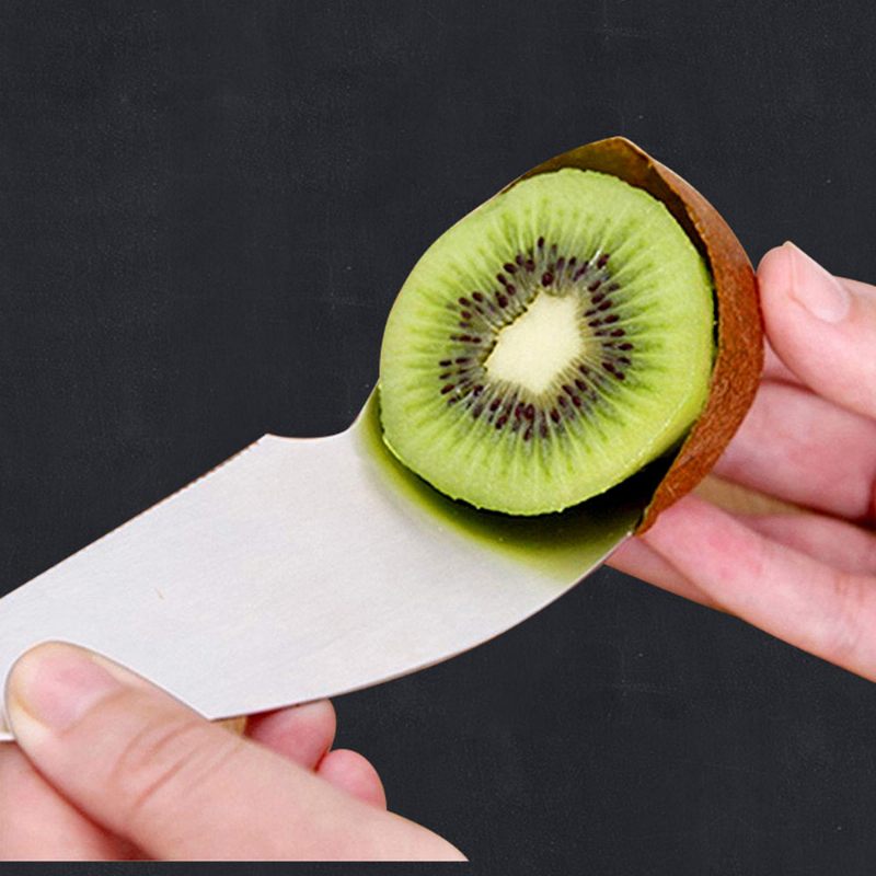 Kiwi Gyümölcshámozó 304 Rozsdamentes Acél Szeletelő Többfunkciós Gyümölcskés Hámozó Pép Gombóc Konyhai Szerszám Gyümölcsszeletelő