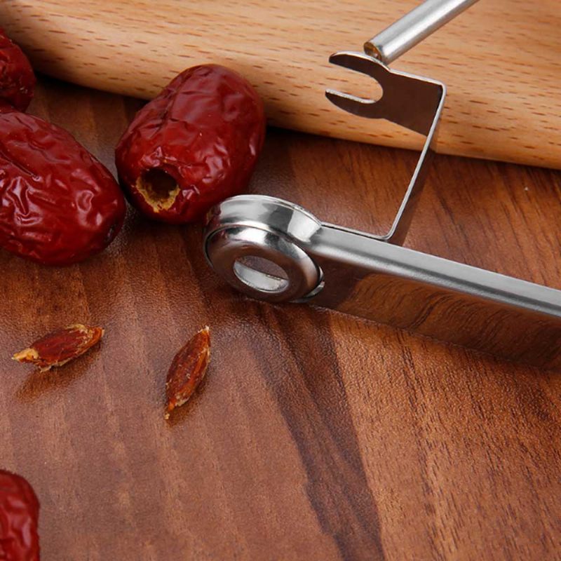 Red Dates Corer Tool 304 Rozsdamentes Acél Cseresznye Galagonya Gyümölcs Praktikus Kreatív Kancsó Háztartási Könnyen Eltávolítható Magvetőgéphez