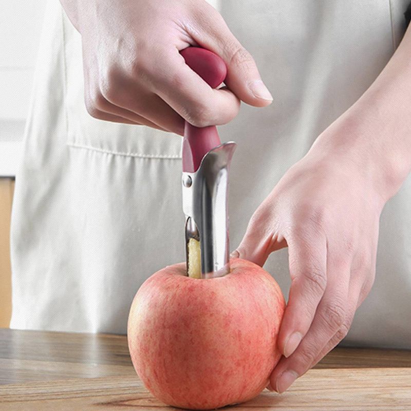 Rozsdamentes Acél Almakörte Magmagozó Eszköz Creative Fruit Seeder Könnyen Eltávolítható Magvetőgép Háztartási Szerszámhoz