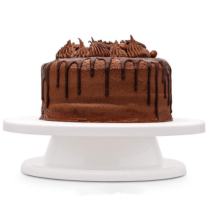 Torta Forgótányér Forgó Csúszásgátló Kerek Tortadíszítő Állvány Tányéros Konyha Barkács Sütőeszköz