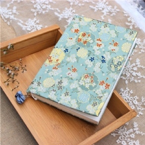 Flower Cluster Brocade Kézzel Készített Vászon Könyvborító Notebook Textil Kézi Számla A5a6 Állítható Könyvkabát