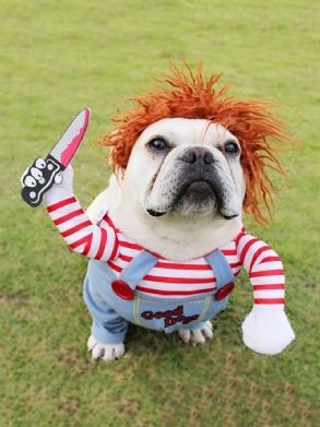 Halloweeni Kutyajelmezek Vicces Kisállatruhák Állítható Kutya-cosplay Jelmezkészletek Újszerű Ruházat Közepes Méretű Kutyák Számára Bulldog Mopsz