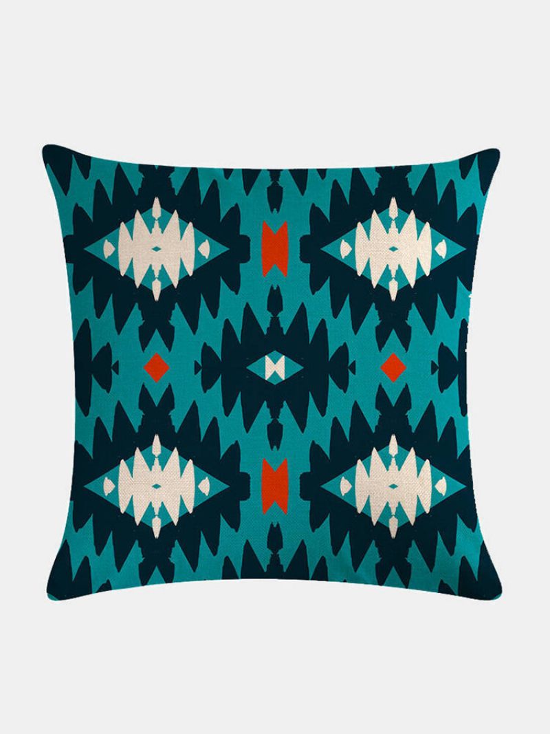 Bohém Geometrikus Mintás Vászon Párnahuzat Otthoni Kanapé Art Decor Díszpárnahuzat