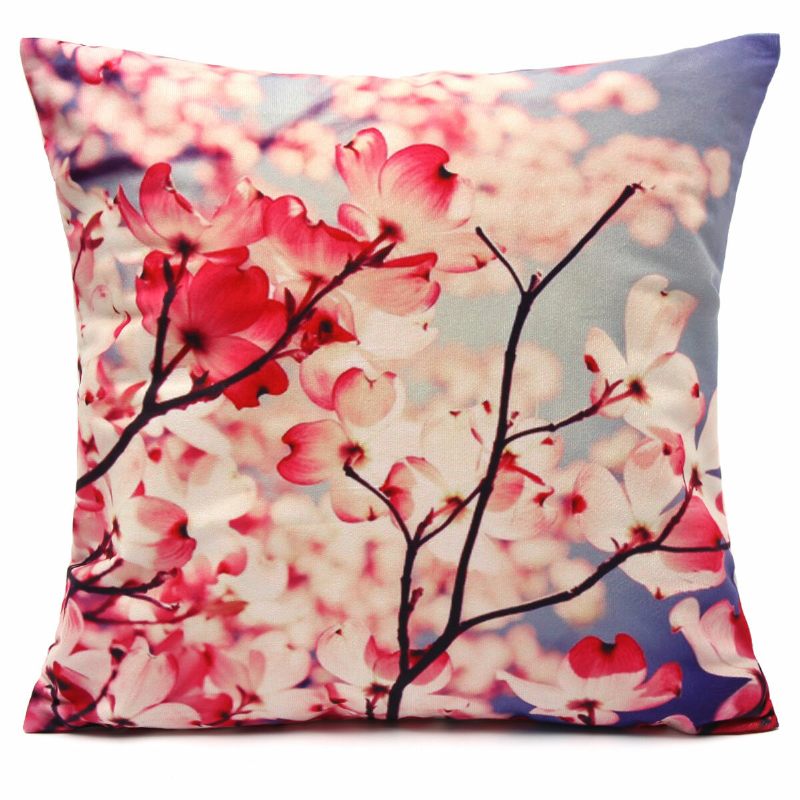 Színes 3d Flower Sorozat Rövid Plüss Párnahuzat Otthoni Kanapé Autós