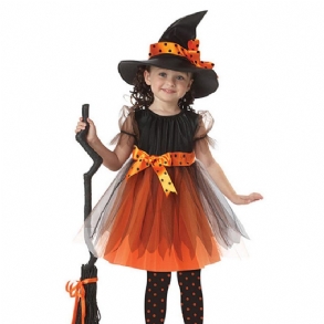 3 Db Girl Cosplay Witch Performance Ruha Halloween Napjára Puha Lélegző Lány Gyerek Jelmez Animációs Táncruha
