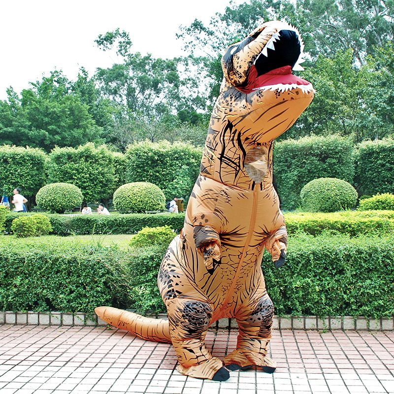Forró T Rex Felfújható Dinoszaurusz Jelmez Buli Cosplay Fancy Mascot Anime Halloween Felnőtt Gyerekeknek Dino Rajzfilm