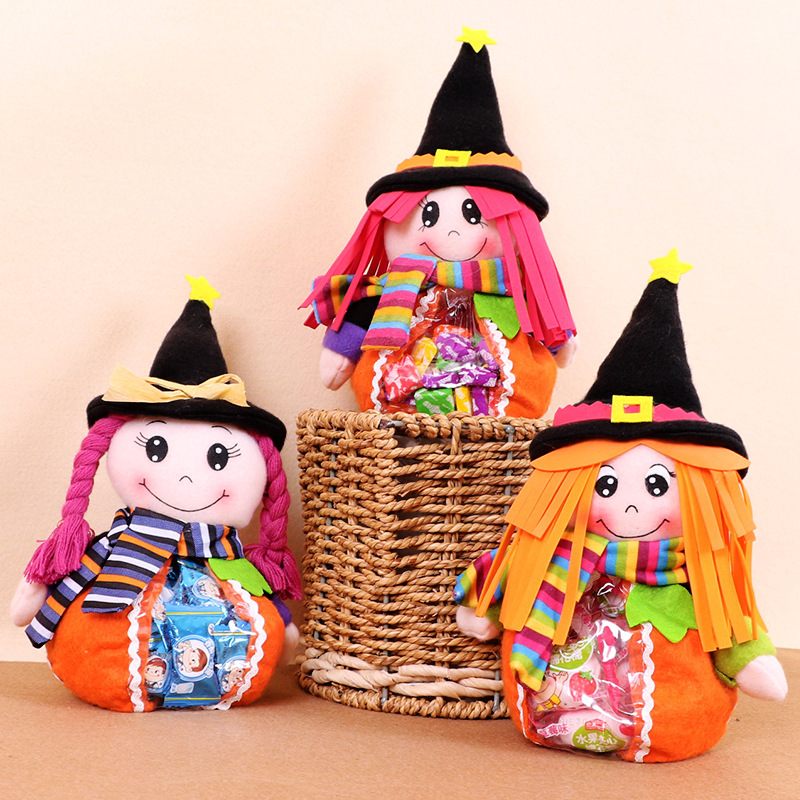 Óvoda Halloween Dekoráció Gyermek Ajándék Cukorka Táska Kreatív Cukortáska Háromdimenziós Sütőtök