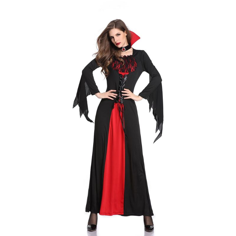 Vámpír Jelmez Királynő Ruha Halloween Húsvét Karácsony Nőknek Felnőtt Cosplay Szerepjáték