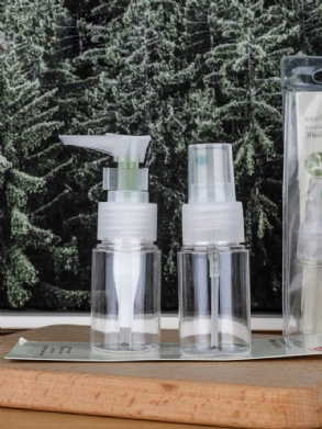 20 Ml-es Átlátszó Műanyag Spray Palack Készlet Kinyomható Tömlő Lotion Hidratáló Krém Alpalack