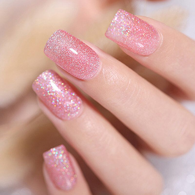 3 Az 1-ben Zselés Körömlakk Toll Glitter One Step Nail Art Gél Lakk 74 Szín Könnyen Használható Uv Gél