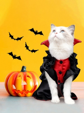 Halloweeni Kisállat Vámpír Átalakul Macskává Szimulációs Hamis Ruhák Karácsonyi Vicces Macskaruhák