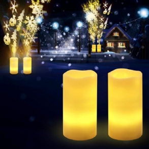 Környezetbarát Karácsonyi Projektor Lámpák Hóesés Beltéri Lángmentes Led Vetítő Gyertya Lámpa Időzítővel Vezetékes Távirányítós Otthoni Dekoráció