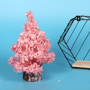 Rózsaszín Karácsonyfa Bulihoz Hálószoba Asztali Dekoráció Mikulásfa Díszek Luxus Emulációs Bolyhos Állvány
